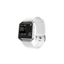 Premium Quality Silicone Bracelet Wrist Band Strap For Fitbit Blaze Smart Watch Small,White