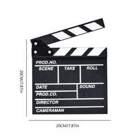 30 x 27cm Vlog Recording Cinema Photography Prop Clapperboard Clapboard TV Movie Video Scene