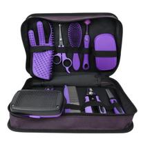 9Pcs Pet Grooming Comb Set, Hair Removal Comb For Dog, Gloves, Dog Shampoo Brush, Pet Nail Clippers, Dog Toothbrush Set (as the picture,1PC)