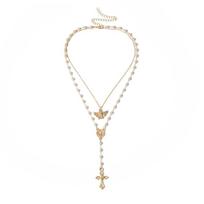 Jesus Chokers Collares Long Tassel Cross Necklaces Clavicle Chain Jewelry Fashion Accessories