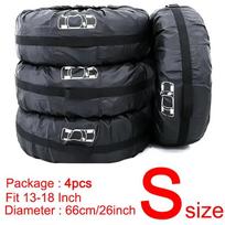 For Rolls-Royce Phantom Ghost Cullinan Wraith Dawn Silver-Spirit 4PCS Car Tire Cover Spare Wheel Dustproof Protector 4S-Black