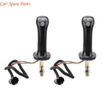 Y4UA Aluminum Excavator Joystick Handles 3 Button Control for DX Series pilka spalva