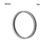 20mm/24mm/29mm/33mm Titanium Alloy EDC Key Chain Portable 4 Sizes Key Ring Circle Clip Key Holder Camping Travel Hanging Tool