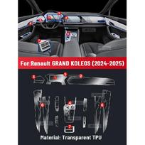 Auto Central Control Screen TPU Navigation Anti Scratch interior Protection Film GPS Navigation For RENAULT GRAND KOLEOS 2025 Left rudder driving