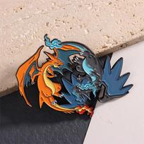 Pokemon Charizard Rayquaza Metalinis Segėlis Pikachu Animacinis Kawaii Ženklelis Anime Dovanos