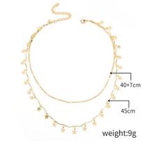 New accessories jewelry explosion design Joker simple ins wind diamond star necklace