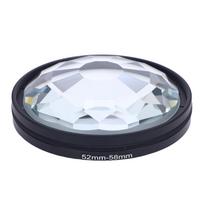 58 mm Kaleidoskopo filtras Specialiųjų efektų kameros filtras su 52 MM-58 MM adapterio žiedu Suderinamas su