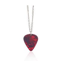 Guitar Pick Necklace Heart Ruby Pendant Eddie Munson Clavicle Chain Punk Strange Horror Things Choker Cospaly Jewelry Gifts