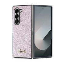 Etui do Samsung Galaxy Z Fold6 Guess Glitter Script Różowe