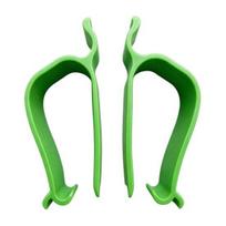 Toilet Seat Alignment Fixing Accessory, Bathroom Seat Stabilizer Clip, 3D Printed One-Piece No Drill Installation Click Fix Swaying Toilet Seat Noise žalia