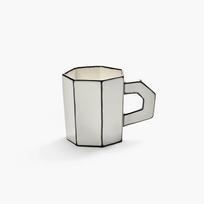 SERAX Black Carte Blanche Coffee Cup
