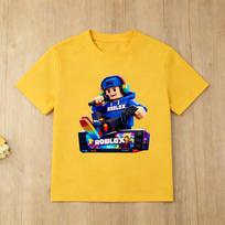 Boys Girls Roblox Block World TShirt Cool Game Character Print Casual Wear 100