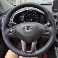 KSOE8 Customize DIY Microfiber Leather Car Accessories Steering Wheel Cover For Kia Ceed Cee'd 2009-2012 Kia Sportage 3 2010-2017