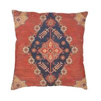 Antique Turkish Kilim Collage Cushion Cover Persian Tribal Bohemian Ethnic Throw Pillow Case Living Room Sofa Decoration 30x30cm
