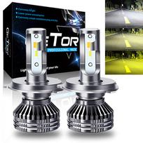 h4 LED priekinis žibintas Aukštas/Žemas 3 spalvų perjungimas integruotas h4 LED H4 balta