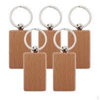 Grandinės ruošinys 5 paketas, medžio graviravimas, spalva Or 5x3cm white