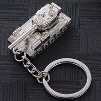 Fashion Creative Vyriškas automobilio pakabukas Personality Tank World Keychain juosmens kabantis