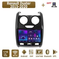 Android Automobilinis Radijas Renault Duster 2015-2020 Multimedijos Grotuvas Pagrindinis Įrenginys Stereo GPS Navigacija BT WIFI 1+16GB 1+16GB gray