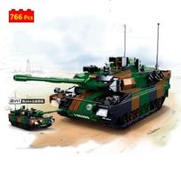 Karinė serija Antrasis pasaulinis karas Vokietijos šarvuotosios pajėgos Leopard 2A5 pagrindinis kovinis tankas „Pasidaryk pats“ modelis Statybinės kaladėlės Plytos Žaislai Dovanos