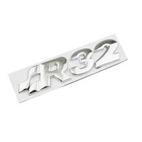 Automobilio 3D metalinio kėbulo bagažinės ženklelio emblemos lipdukai stiliaus lipdukas Golf 4 5 MK4 MK5 R32 R35 R36 Passat B6 priedai R32 sidabras