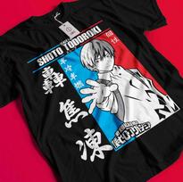 Shoto Todoroki T-Shirt My Hero Academia Bakugo Katsuki Tee Anime Dabi Deku Shirt BB953 S
