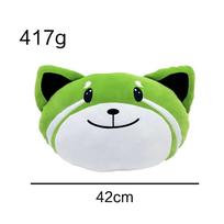 HOT New 42cm The Weeknd Kiss Land Plush Toys Cartoon Cute Soft Stuffed Green Fox Pillow Dolls For Kid Birthday Christmas Gift 42cm