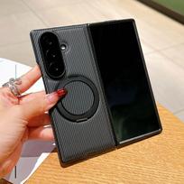 Suitable for ZFold7 folding screen mobile phone case Zfold7 Kevlar 360 magnetic bracket protective leather case hot-selling ZFold7 juoda