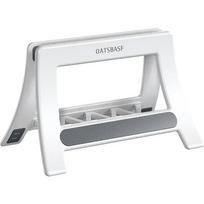 Oatsbasf Vertical Laptop Stand Holder for MacBook Air Pro /Tablet/HP/Dell Gravity Notebook Stand ABS Support Up to 17.3 inch balta