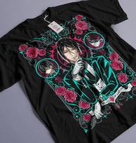 Sebastian Michaelis TShirt Black Butler Shirt Ciel Phantomhive Shirt All Size S