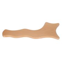 Wooden Gua Sha Board Stimulating Lymphatic Clearing Cellulite Guasha Massage Board beige