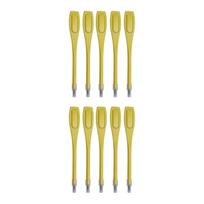 10 Pcs Golf Pencils 2B Golf Scoring Pencils Mini Pencils Plastic Marker Pens Recording Score Golf Pencils for Sport Game geltona