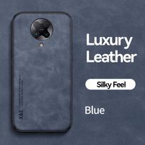 Dėklas Xiaomi Poco F2 Pro Dėklas Odinis Automobilinis Magnetinis Laikiklis Telefono Dėklas Poko Little F 2 PocoF2 Pro F2Pro Matinis Galinis Dangtelis For Poco F2 Pro mėlyna