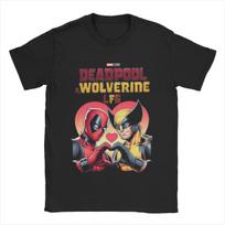 Genuine  Deadpool & Wolverine T-Shirt Men's And Women's Cotton Fashion T-Shirt Short Sleeve Clothing SummerJacket S
