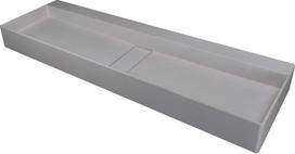 Granitinis praustuvas Deante Blur, 120x40 cm, CQB_SU2S, Metallic grey