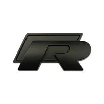1 vnt. R raidės metalinis automobilio grotelių ženklelis, galinės bagažinės lipdukai, skirti Polo Golf Jetta Beetle CC Tiguan Touran Passat