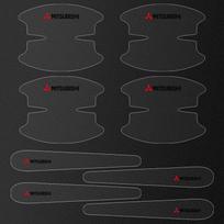Car Door Bowl Handle Protector Stickers Transparent Anti-scratch For Mitsubishi Outlander Lancer 10 9 ASX RALLIART Eclipse L200 Pajero