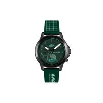 Lacoste Endurance serijos laikrodis Kvarcinis mechanizmas Silikoninė apyrankė Žalias ciferblatas Madingas Šaunus Chronografas Vyriški laikrodžiai 2011218 2011218