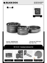 BLACKDOG Camping Cookware Set: Portable Outdoor Pots, Pans, and Tableware.