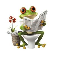 Varlės Tualeto Lipdukas Vandeniui Atsparus Juokinga Varlė Skaitanti Tualeto Dangčio Lipdukai Nulupkite Ir Klijuokite Nuimamas Gyvūno Lipdukas Vonios Kambariui WC Sienai Durims Frog
