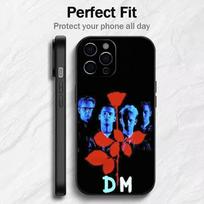 DM-Band D-Depeche ModeS Printed Phone Case For iPhone17,16,15,14,13,12 Plus,Max Soft Silicone Black Cover iPhone16se4