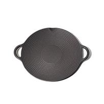 Cast Iron BBQ Grill Pan Non Stick Baking Tray Household Grill Plate  Camping 30cm