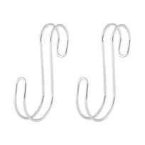 MUJI Stainless Steel Hook 2 5 x 1 x S-shaped (Small, pieces, 9.5 cm, 38755616, Silver)