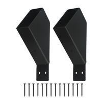 Iron Pergola Brackets 3.8 1.8 5.7 2.1 2.0 Inches Pergola Brackets Easy To Install Reliable Support 2mm Thick Construction