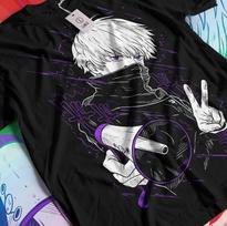Inumaki Toge TShirt Jujutsu Kaisen Megumi Fushiguro Satoru Gojo Black Shirt S