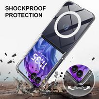 For Motorola Razr 60 50 40 Ultra Case Transparent Acrylic Magnetic Cover for Motorola Razr60 Ultra Shockproof Bumper Funda Razr 50 Ultra gryna