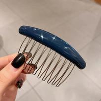 Hair Comb Hair Comb Clip Side Clip Broken Hair Clip Simple Hair Comb Hairpin  Children tamsiai mėlyna spalva