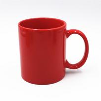 Spalvota keramikinė puodelis, Spalvota glazūruota keramika, Reklaminis puodelis, Kavos puodelio dovana Vandens puodelis 11oz 301-400ml raudona