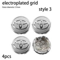 2026 m. nauji „Toyota“ 4 dalių 57 mm 62 mm ratų stebulės dangteliai, skirti „Toyota Corolla“, „RAV4“, „Camry“, „Yaris“, „C-HR“, „Prius“, „Crown“, „Highlander“ automobiliui