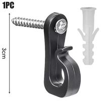 30-1Pcs Q Hanger Hooks with Screw, Wall Ceiling Mount for String Lights, Hanging Plants, Cabinet & Outdoor Wire Storage 1pc juoda