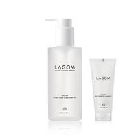 LAGOM Cellup Micro Pore Cleansing Oil 200ml + Gel to Water Cleanser 65ml Deep Purifying Hydrating Set